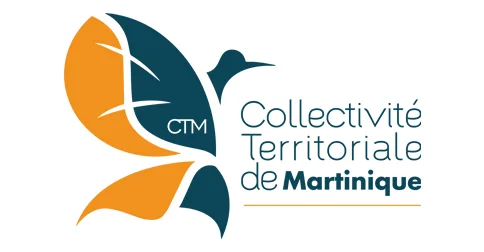 logo de la Collectivité Territoriale de Martinique un papillon orange et noir