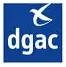logo dgac sur fond bleu marine